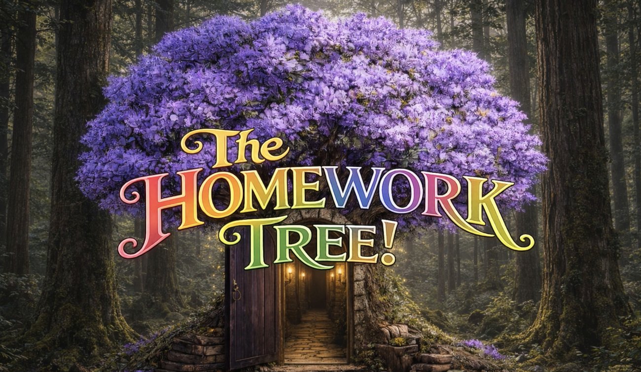 The Homework Tree entrance